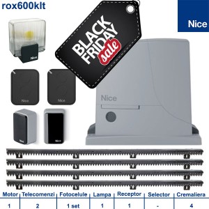 Automatizare porti culisante Nice ROX600KIT FULL
