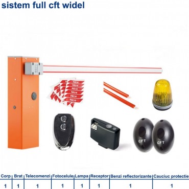 Sistem Bariera Automata Acces Parcare WIDEL 5M KIT FULL CFT